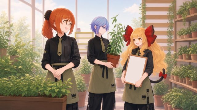 KUSA CAFE 看板角色群
